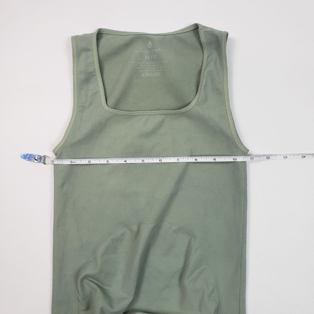 Spiritual Gangster Good Karma Seamless Maternity Unitard Women's XS/S Sage Green - Picture 9 of 14